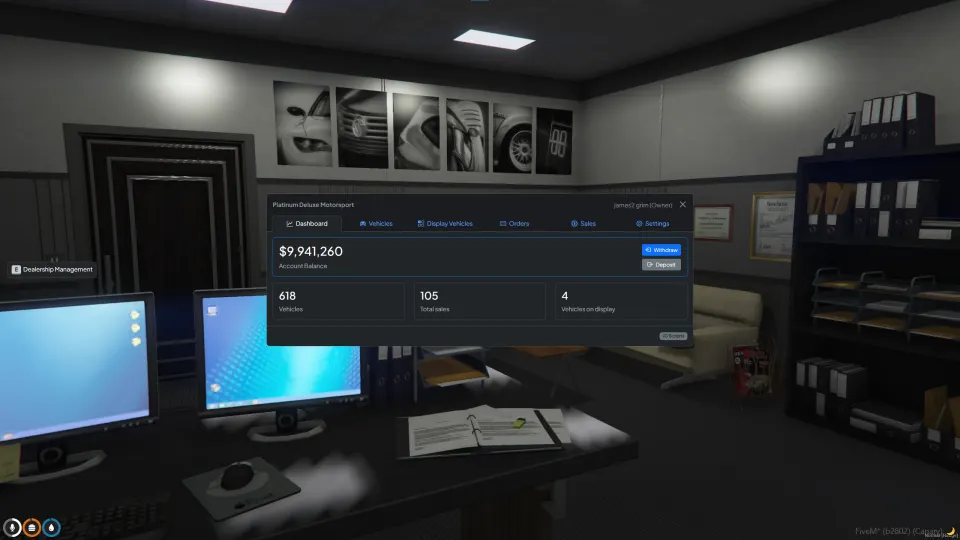 JG Dealerships FiveM Ressourcen-Vorschau 3
