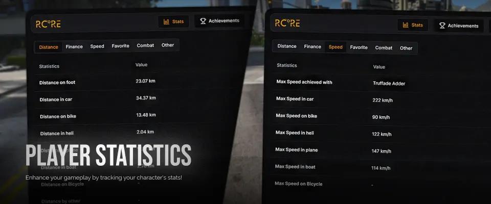 Statistics & Achievements FiveM resource preview 4