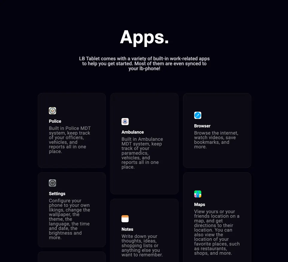 LB Tablet FiveM resource preview 3