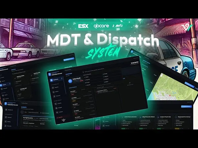 Vista previa del recurso Wasabi MDT & Dispatch FiveM