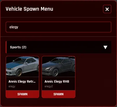 FiveM Vehicle Spawn Menu: Standalone Notes