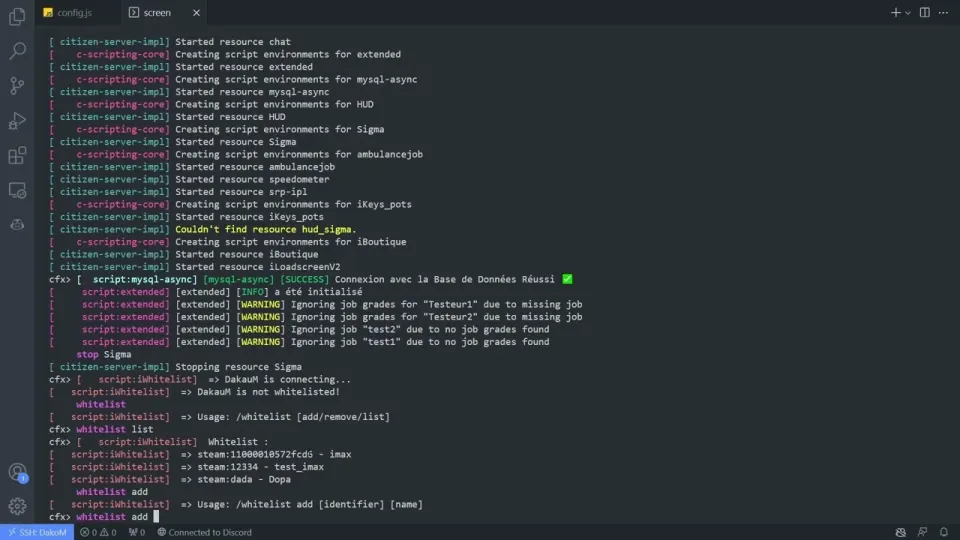 Vista previa del recurso del sistema de lista blanca de ADN FiveM 4