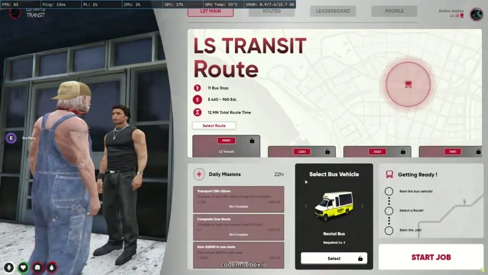 CodeM LSTransit FiveM resource preview 3