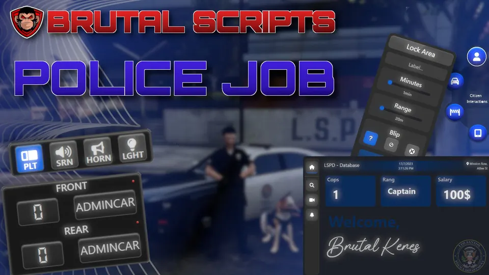 ESX Police Job FiveM resource preview