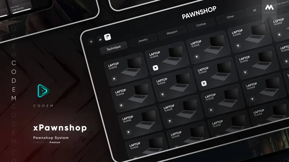CodeM xPawnshop — Advanced Pawn Shop Script FiveM resource preview 2