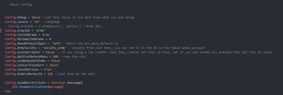ESX Trabajo del Ejército FiveM vista previa del recurso
