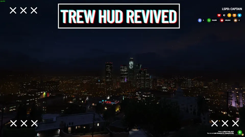 Aperçu de la ressource Trew HUD UI FiveM