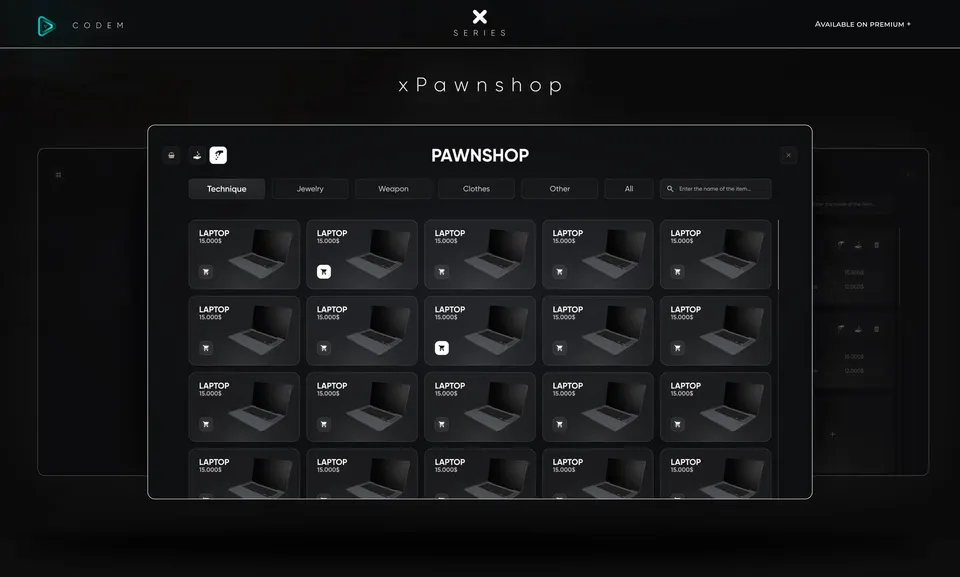 CodeM xPawnshop — Advanced Pawn Shop Script FiveM resource preview 3