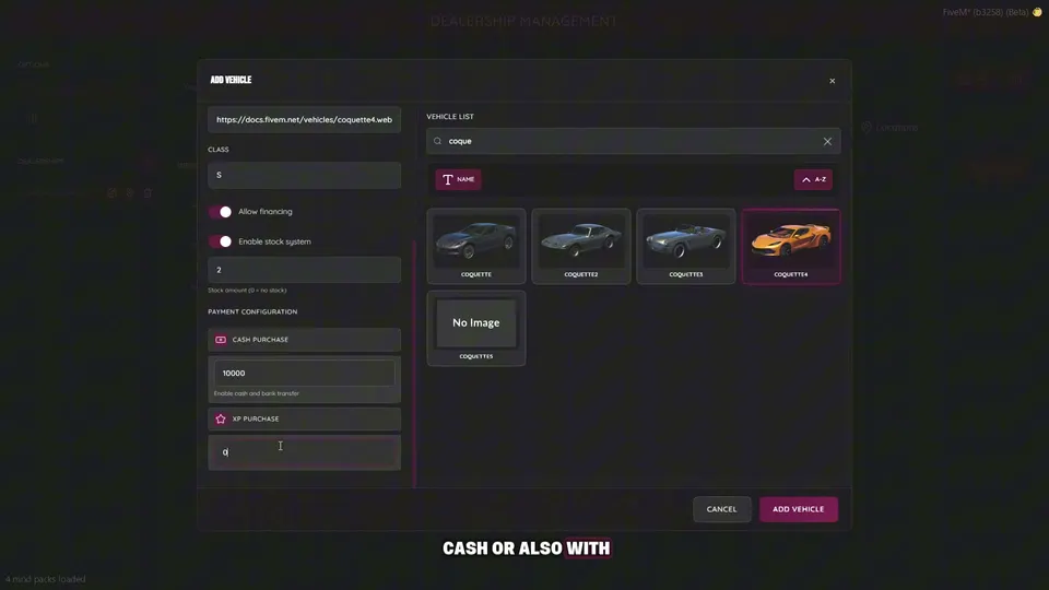 Origen Dealership System | Ventas Avanzadas de Vehículos para FiveM Vista previa del recurso 4