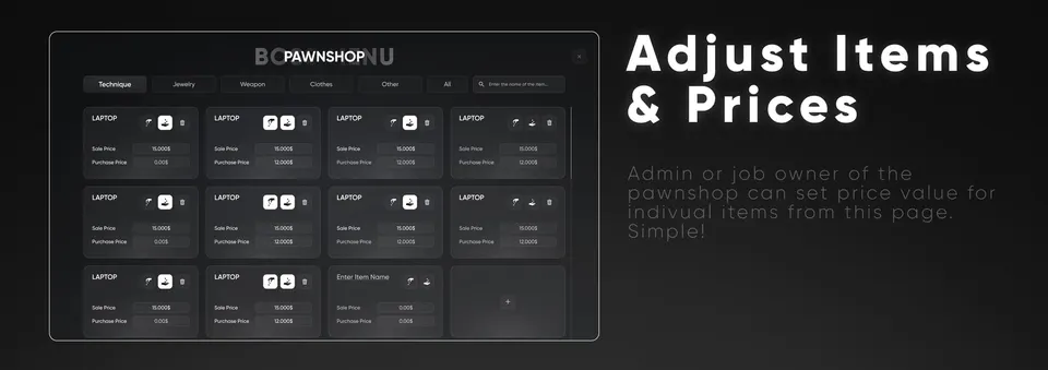 CodeM xPawnshop — Advanced Pawn Shop Script FiveM resource preview 6