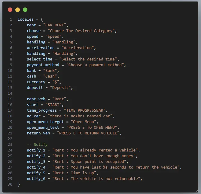CodeM xCarRent — Car Rental System FiveM resource preview 5