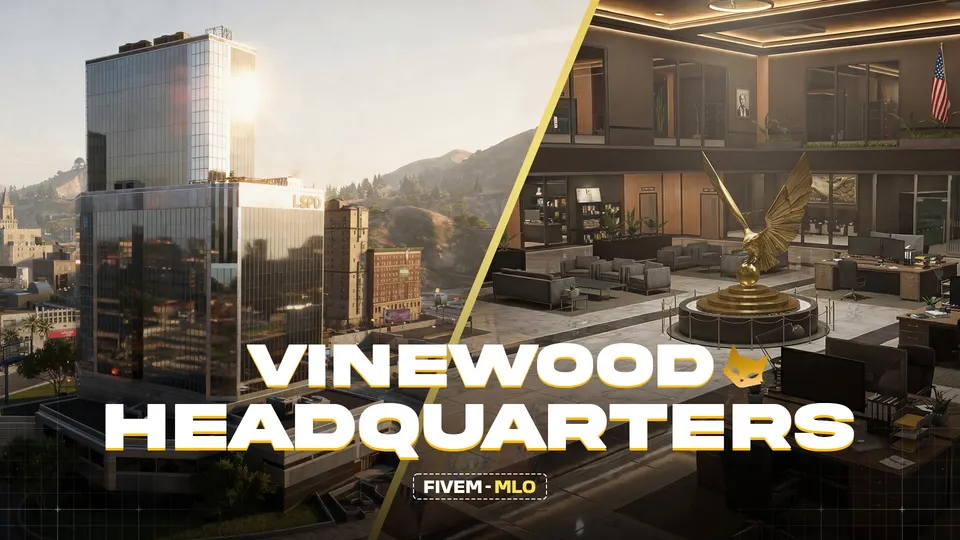 Vinewood Police HQ - Modular FiveM Ressourcen Vorschau 2
