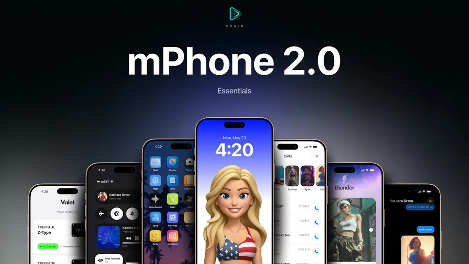 CodeM Phone (mPhone 2.0) FiveM script preview