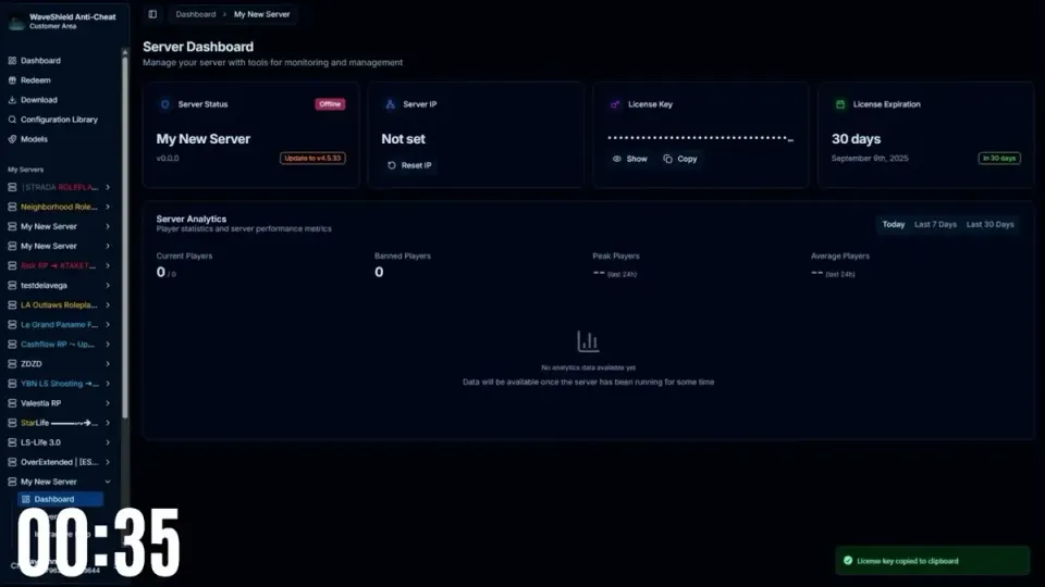 WaveShield V4 Anti-Cheat FiveM Ressourcenvorschau
