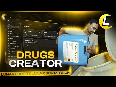 Lunar Drugs Creator FiveM prévia do recurso 2