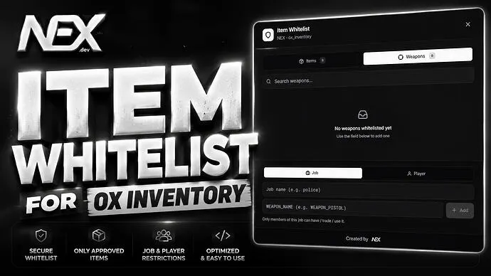 NEX Item Whitelist