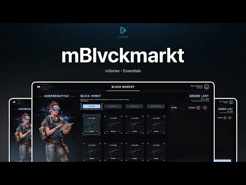 CodeM mBlackmarket FiveM blackmarket script video preview