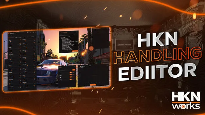 HKN Handling Editor for FiveM: Editions, Export and Testing