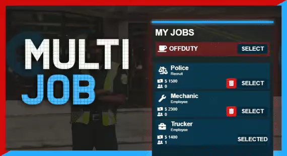 Core Multiple Jobs FiveM Ressourcen-Vorschau 3