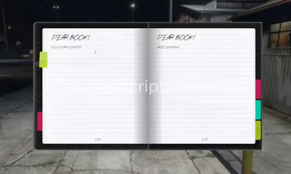 AC-NOTEBOOK | Nopixel 4.0 Inspired Notebook Script FiveM resource preview 4