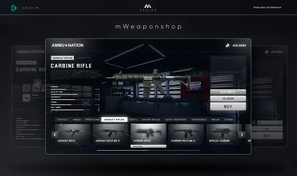 CodeM mWeaponshop FiveM preview do recurso 3