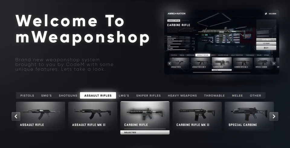 CodeM mWeaponshop FiveM preview do recurso 4