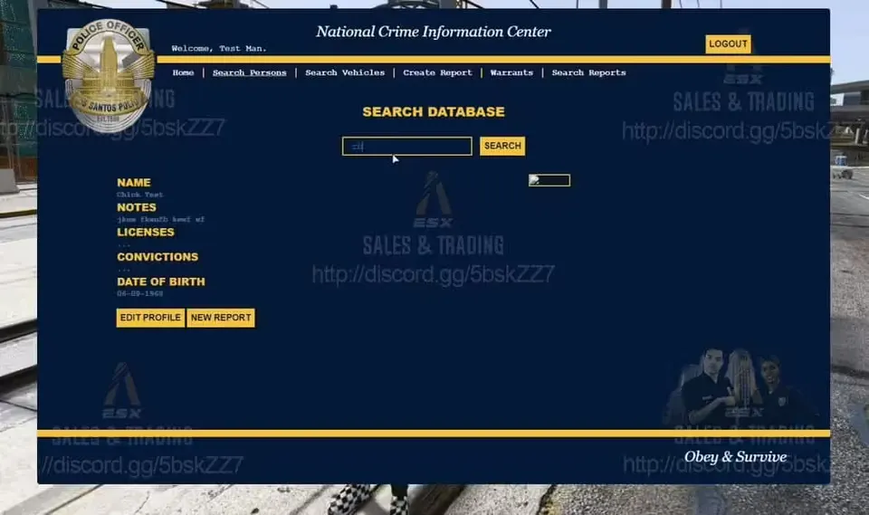 NoPixel MDT / Police Computer FiveM resource preview 4